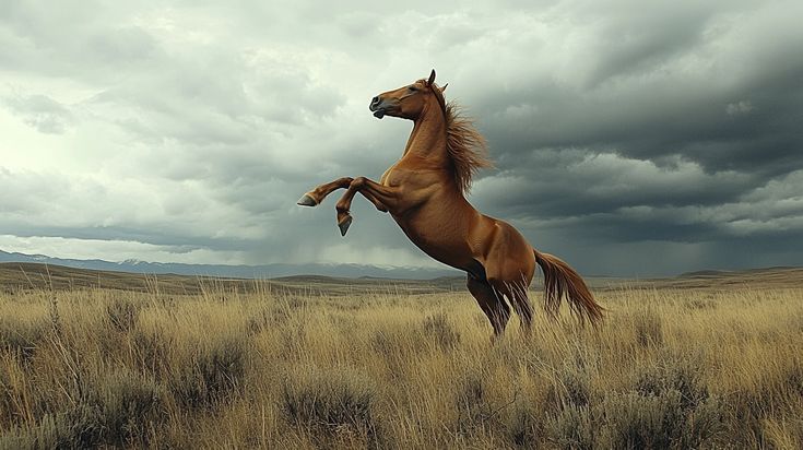 Pferd in freier Natur